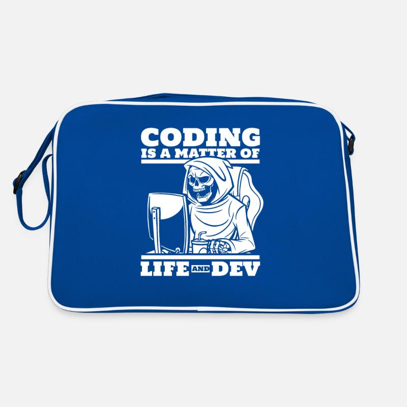 Développeur Coder Programmeur Squelette Sac Retro