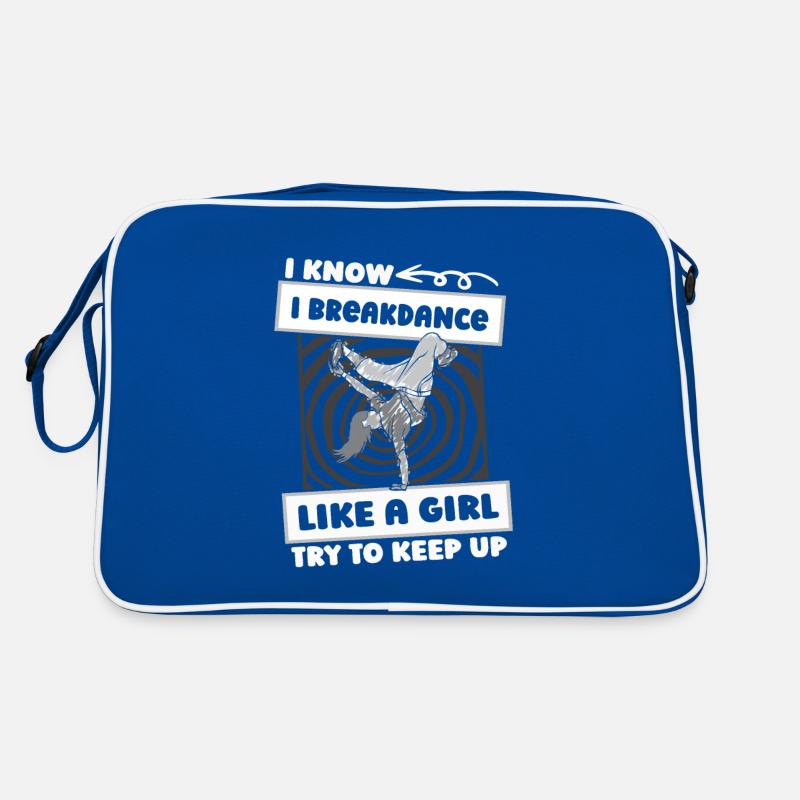 Breakdance Breakdancer Breakdancing Mädchen Retro Tasche