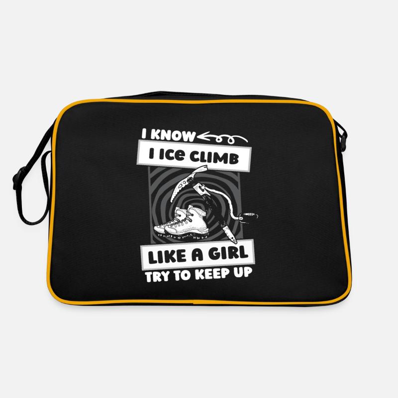 Eisklettern Mädchen Retro Tasche