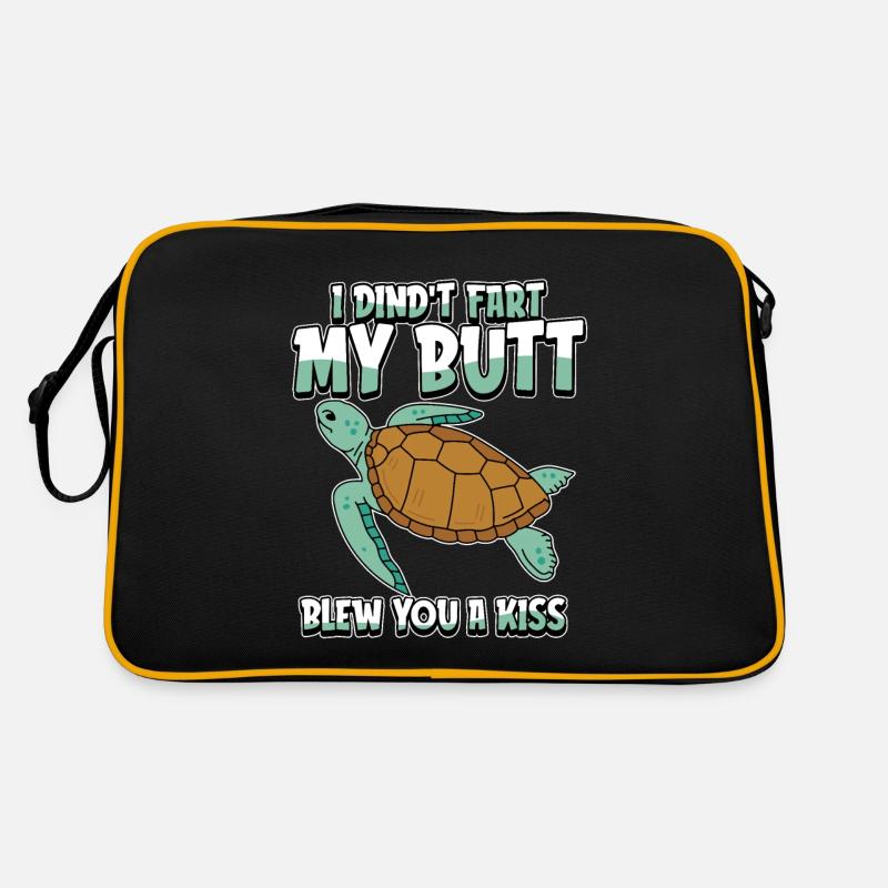 Tortue drôle Sac Retro