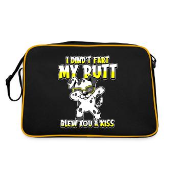 Humour dalmate - Sac Retro - noir/or - Dos