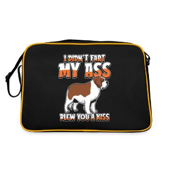 St. Bernard humor - Retro Bag - black/gold - Back