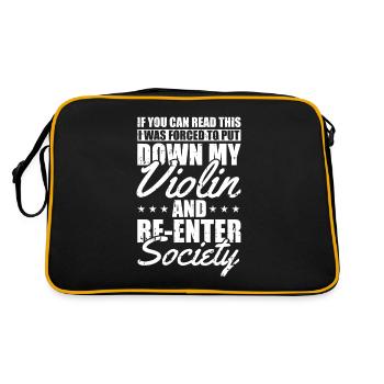 Violon Violon Drôle - Sac Retro - noir/or - Dos