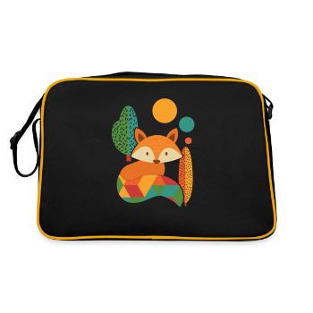 Fuchs Geometric - Retro Bag - black/gold - Back