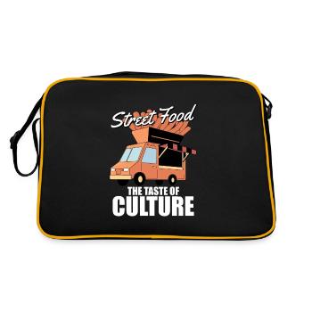 Street food culture - Retro Bag - black/gold - Back