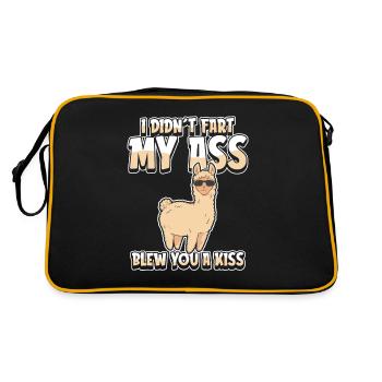 Alpaga Humour - Sac Retro - noir/or - Dos