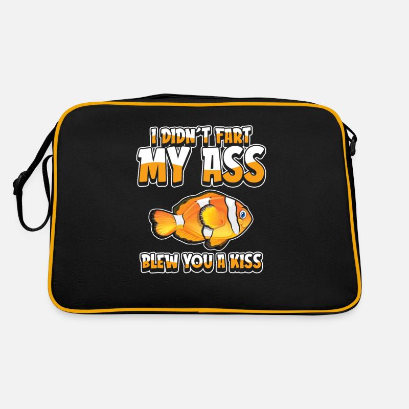 Clownfisch Witzig Retro Tasche