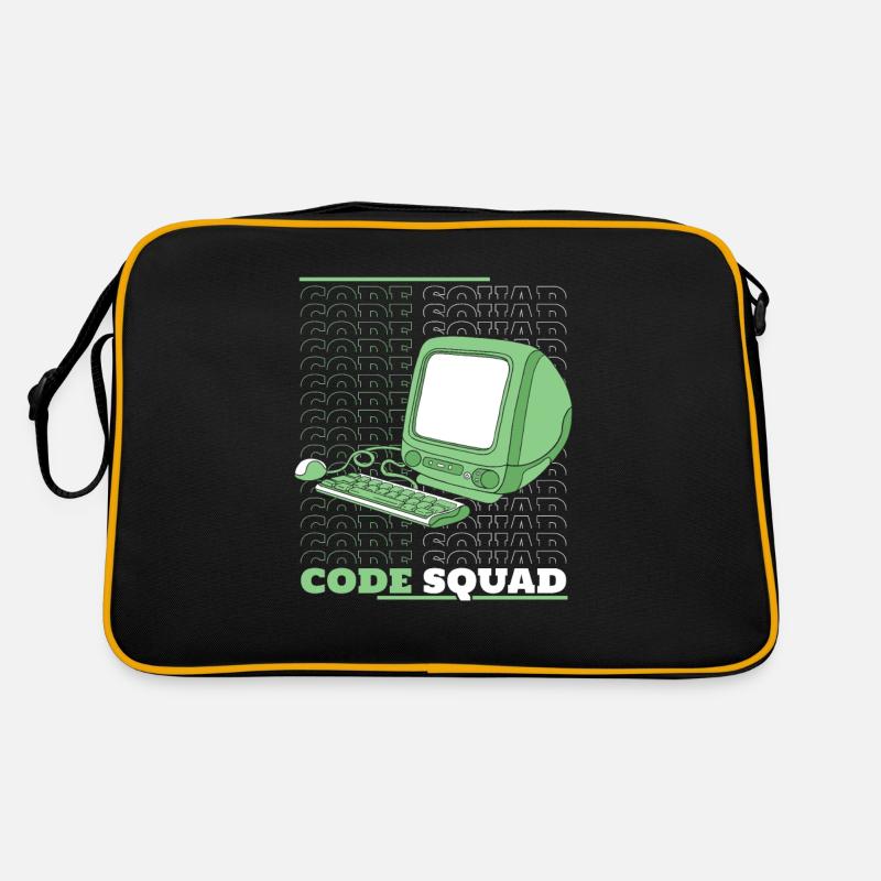 Entwickler Coder Programmierer Rechner Retro Tasche