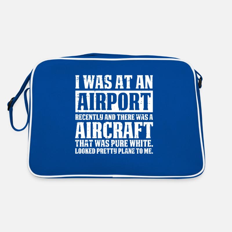 Airplane mechanic funny Retro Bag