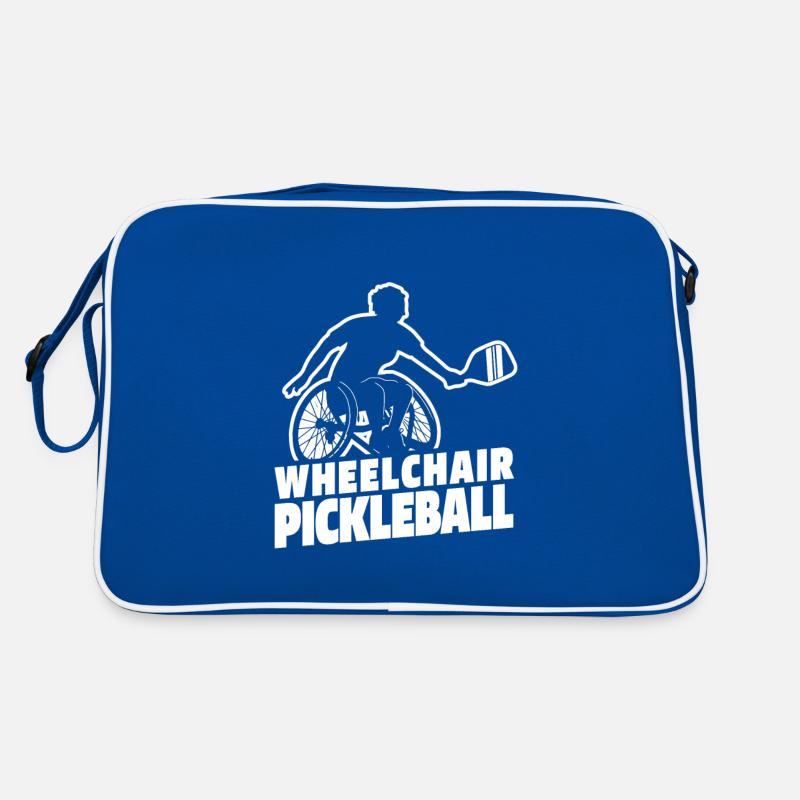 Pickleball Rollstuhl Retro Tasche