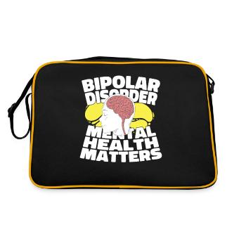 Psychology Psychologist Bipolar - Retro Bag - black/gold - Back