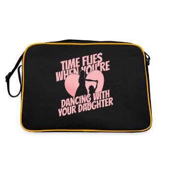Maman Mère Cœur Danse Mère - Sac Retro - noir/or - Dos