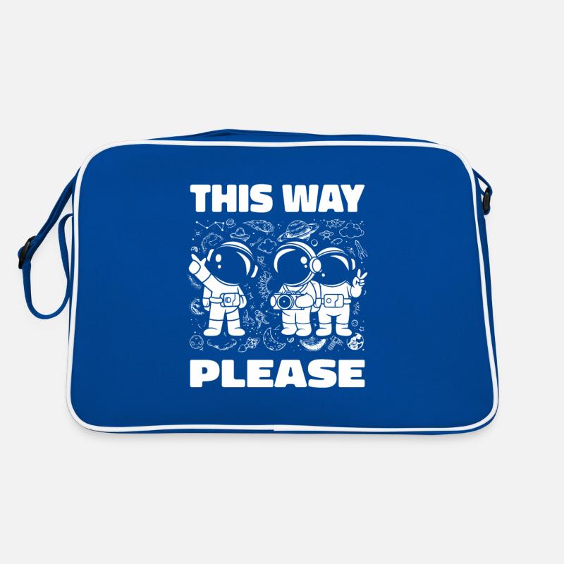 Space Space This Way Please Retro Bag