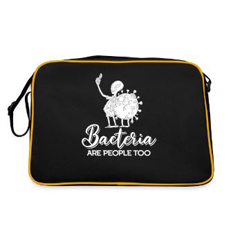 Biology Biologist Bacteria - Retro Bag - black/gold - Back