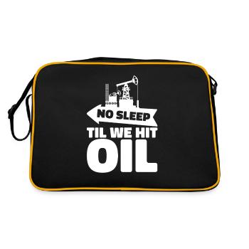 Oilfield oil rig facility - Retro Bag - black/gold - Back