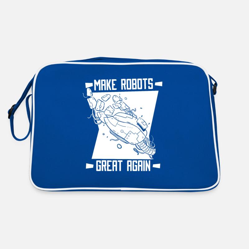 Robotik Ai Roboter Lustig Retro Tasche