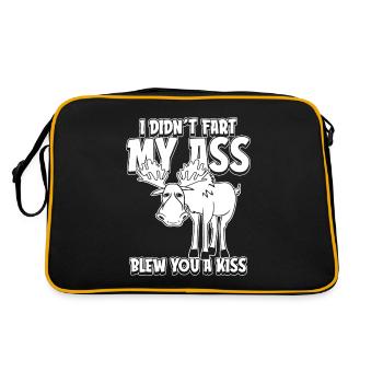 Orignal drôle Je n’ai pas pété mes fesses t’a soufflé un baiser - Sac Retro - noir/or - Dos