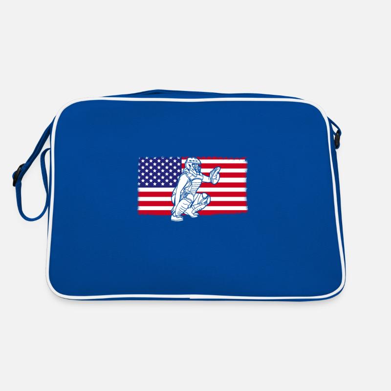 Softball Drapeau des États-Unis Sac Retro