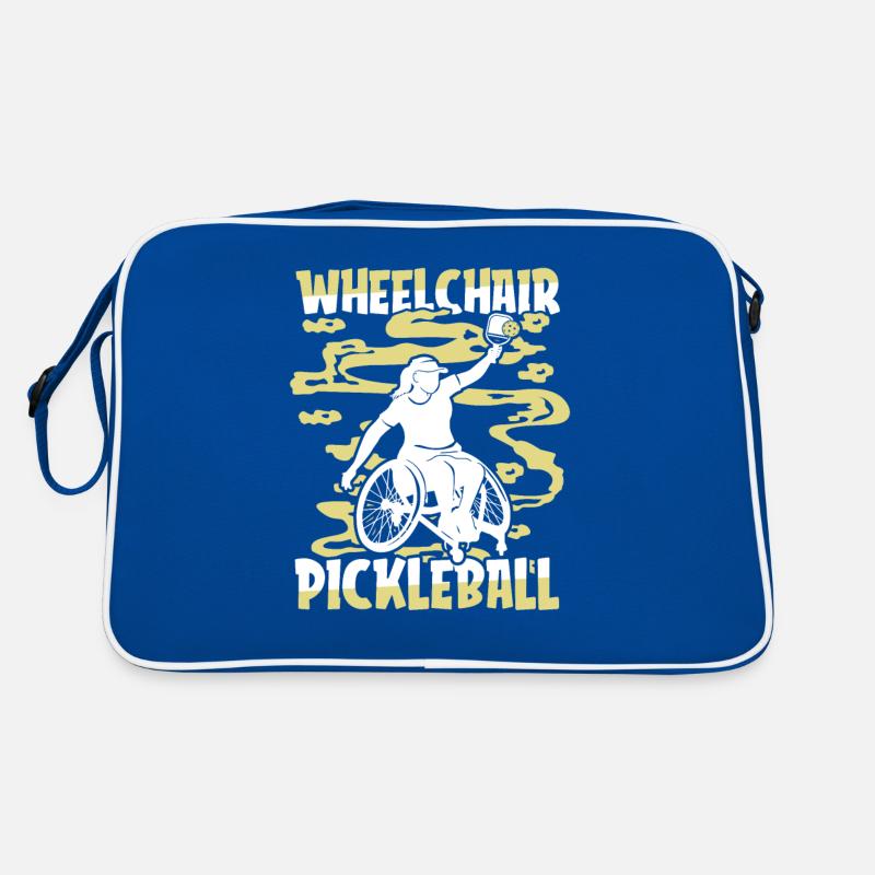 Pickleball Rollstuhl Retro Tasche