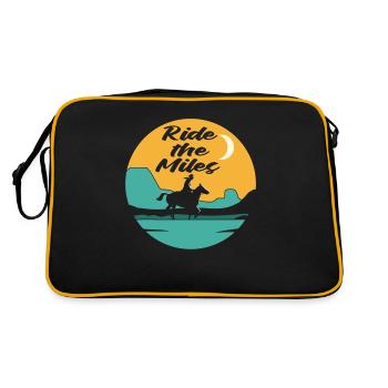 Horse Equestrian Sport Endurance Riding - Retro Bag - black/gold - Back