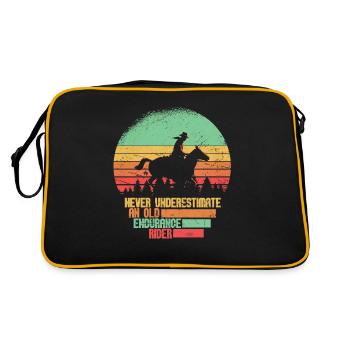 Cheval Sport équestre Endurance Équitation - Sac Retro - noir/or - Dos