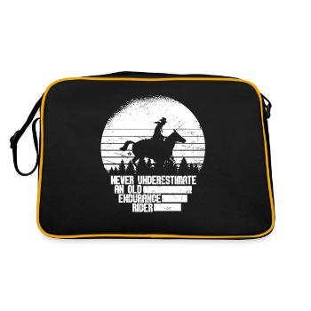 Cheval Sport équestre Endurance Équitation - Sac Retro - noir/or - Dos