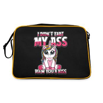 Unicorn Unicorn pun - Retro Bag - black/gold - Back