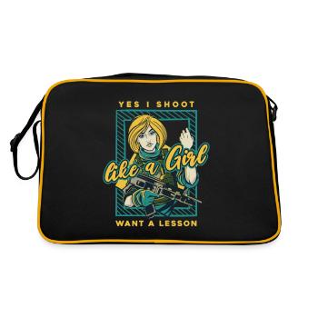 Club de tir - Sac Retro - noir/or - Dos