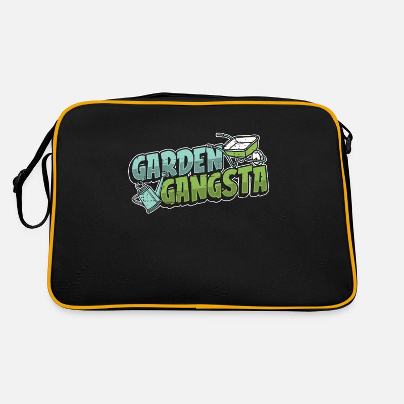 Hobbygärtner Garten - Retro Tasche - Schwarz/Gold