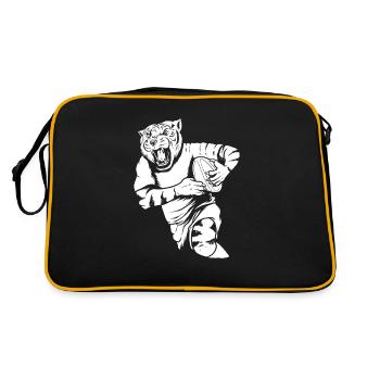 Rugby Tiger - Retro Bag - black/gold - Back