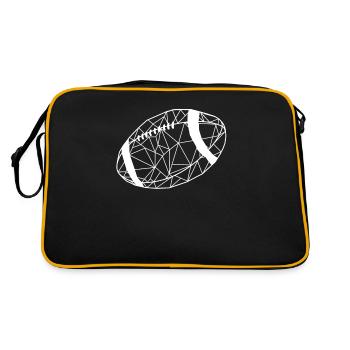 Rugby Ball - Retro Bag - black/gold - Back