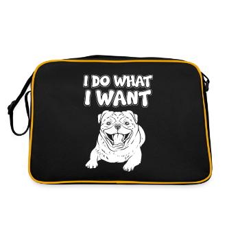 Je me fiche du chien - Sac Retro - noir/or - Dos