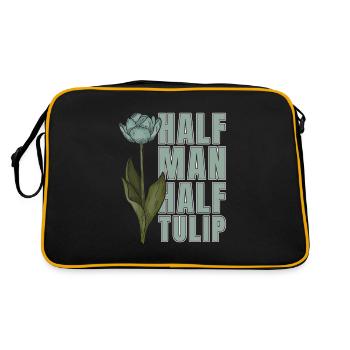 Tulpen Kerl Tulpen - Retro Tasche - Schwarz/Gold - Hinten
