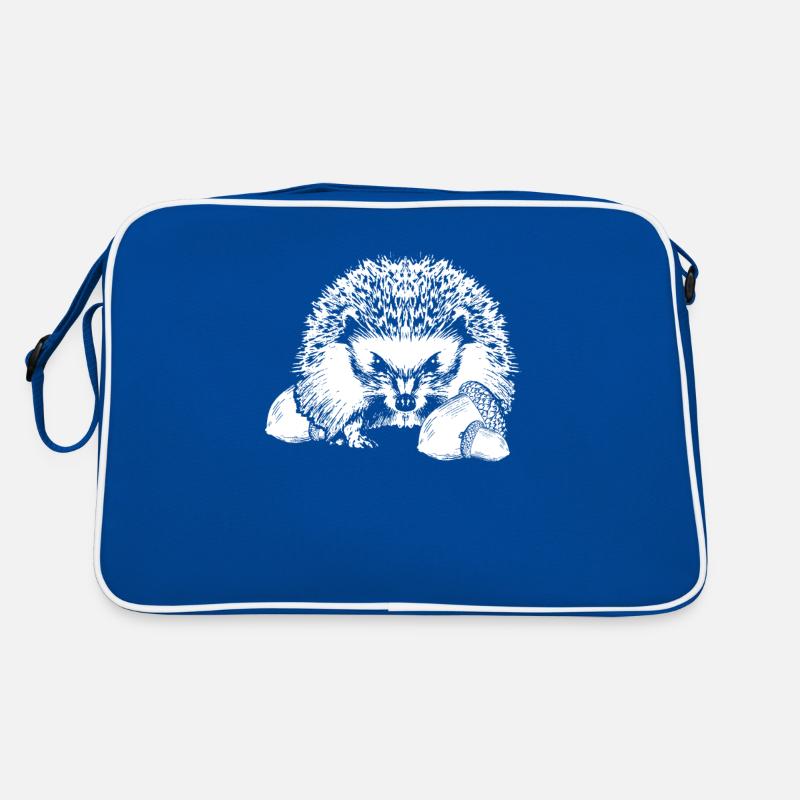 Stachelschwein Eichel Retro Tasche