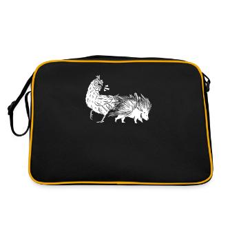 Porcupine Chicken - Retro Bag - black/gold - Back