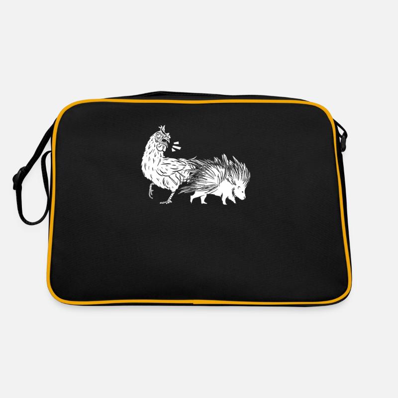 Stachelschwein Hähnchen Retro Tasche