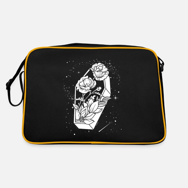 Gothic Sarg - Retro Tasche - Schwarz/Gold