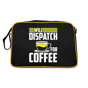Café du centre de contrôle des appels d’urgence - Sac Retro - noir/or - Dos