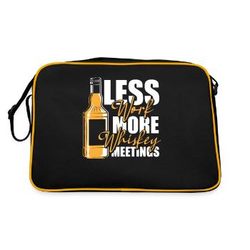 Whisky Whiskey Humor - Retro Bag - black/gold - Back