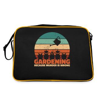 Hobby Gardener Garden Murder Garden Cat - Sac Retro - noir/or - Dos