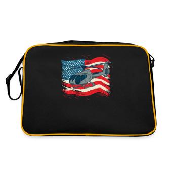 Helicopter Helicopter Helicopter Pilot - Retro Bag - black/gold - Back