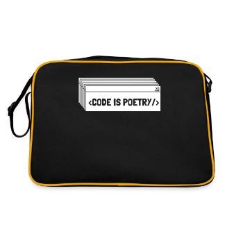 Developer Coder Programmer - Retro Bag - black/gold - Back