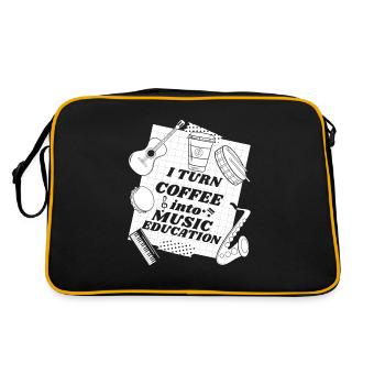 Professeur de musique Professeur de musique - Sac Retro - noir/or - Dos