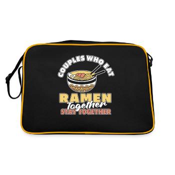 Ramen Couple - Sac Retro - noir/or - Dos