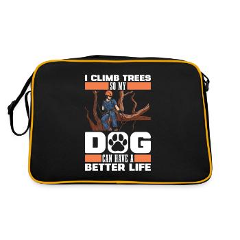Arboriculteur grimpeur Arboriculteur Chien - Sac Retro - noir/or - Dos