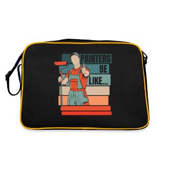 Painter Varnisher - Retro Bag - black/gold - Back