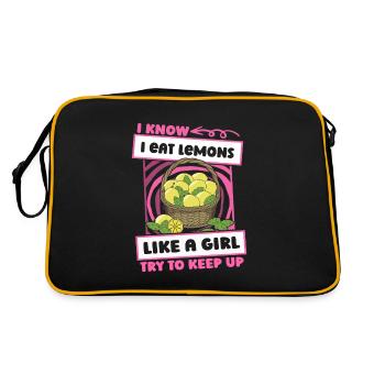 Lemon Funny - Retro Bag - black/gold - Back