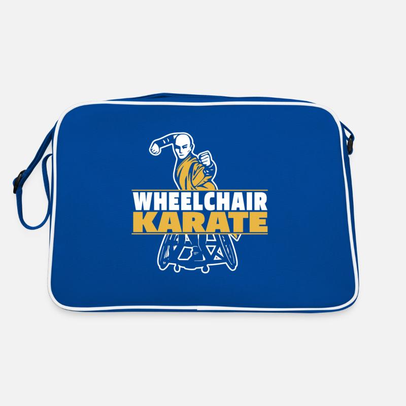 Karate Rollstuhl Retro Tasche