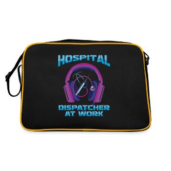 Casque d’opération du centre de contrôle des appels d’urgence - Sac Retro - noir/or - Dos