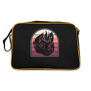Furry Fandom Fursuits Cool - Retro Bag - black/gold - Back